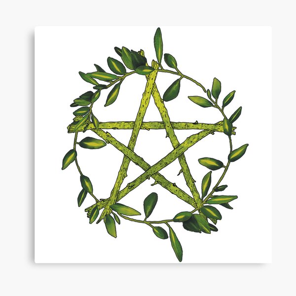 Pentacle of Nature Canvas Print