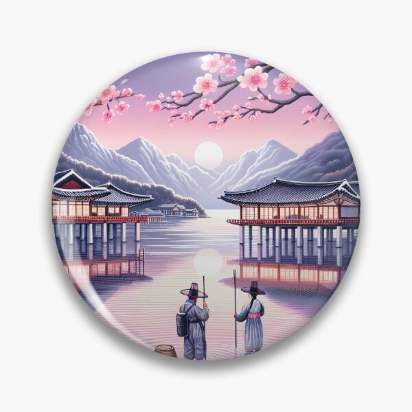 Item preview, Stunning South Korea: Land of Morning Calm - Stamp designed and sold by StampGPT.