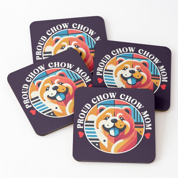 Item preview, Proud Chow Chow Mom Colorful Pop Art Dog Lover Design	 designed and sold by Victor Shadehorn.