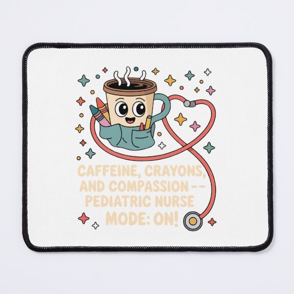 Item preview, Caffeine, Crayons & Compassion – Pediatric Nurse Mode On designed and sold by Giuggimade.