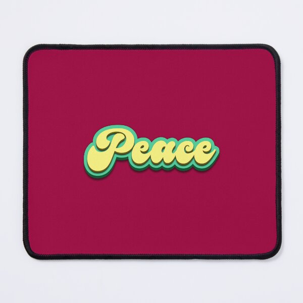 Item preview, Peace Typography Design: Vibrant Green and Yellow Harmony designed and sold by trepiu.