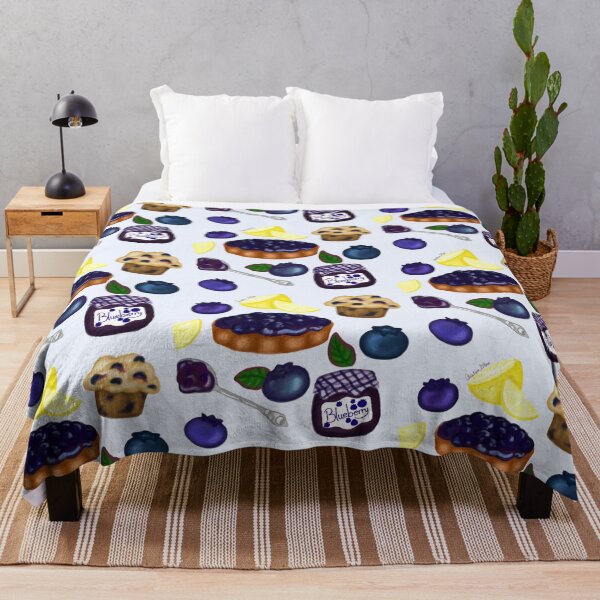 Item preview, Blueberry Baked Good Pattern designed and sold by Tres Corda Designs.