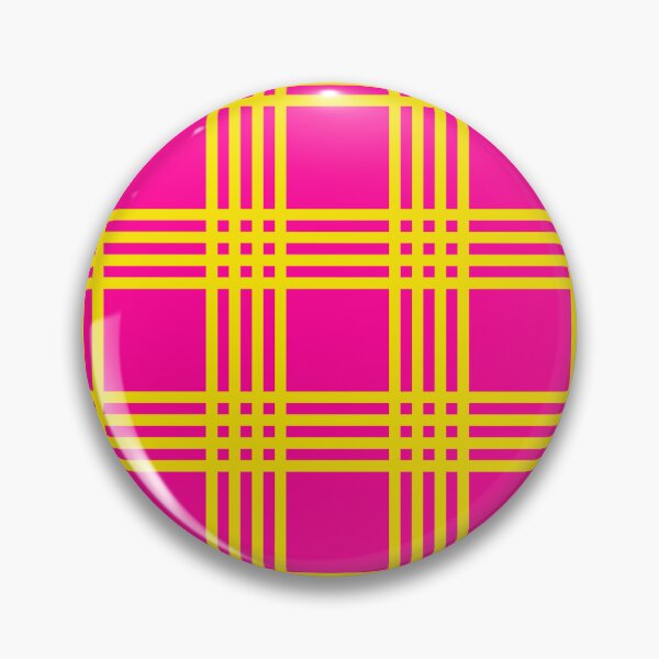 Artikelvorschau, Cocktail Party Pink Yellow Grid plaid entworfen und verkauft von Designsbyluzia.