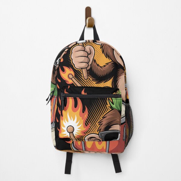 Item preview, Drum Like Hell – Cartoon Monkey Drummer on Fire designed and sold by AP_1979.