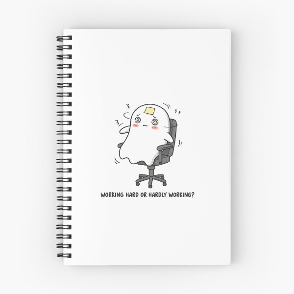 Item preview, Working Hard or Hardly Working Ghost designed and sold by Arcane-Aesthete.