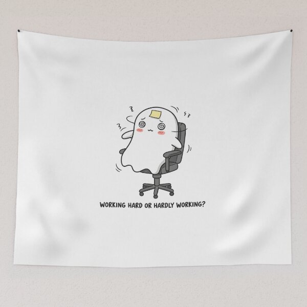 Item preview, Working Hard or Hardly Working Ghost designed and sold by Arcane-Aesthete.