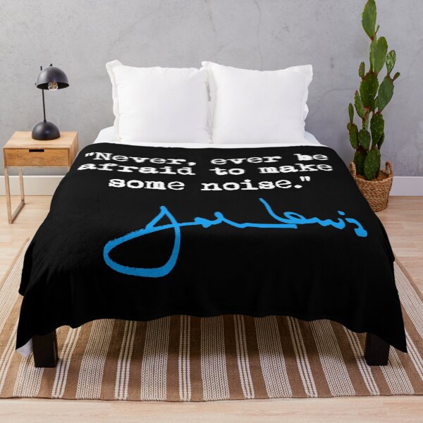 Item preview, Never be afraid to make some NOISE - John Lewis (blue signature) designed and sold by Thelittlelord.