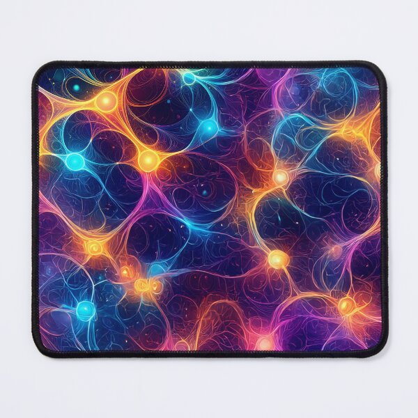 Item preview, Glowing Abstract Energy Network Vibrant Colorful Pattern designed and sold by Analog-attire.