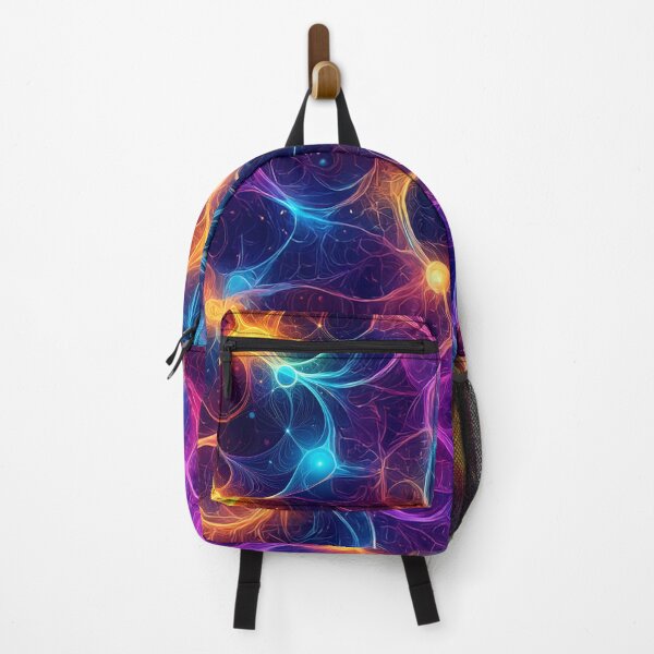 Item preview, Glowing Abstract Energy Network Vibrant Colorful Pattern designed and sold by Analog-attire.