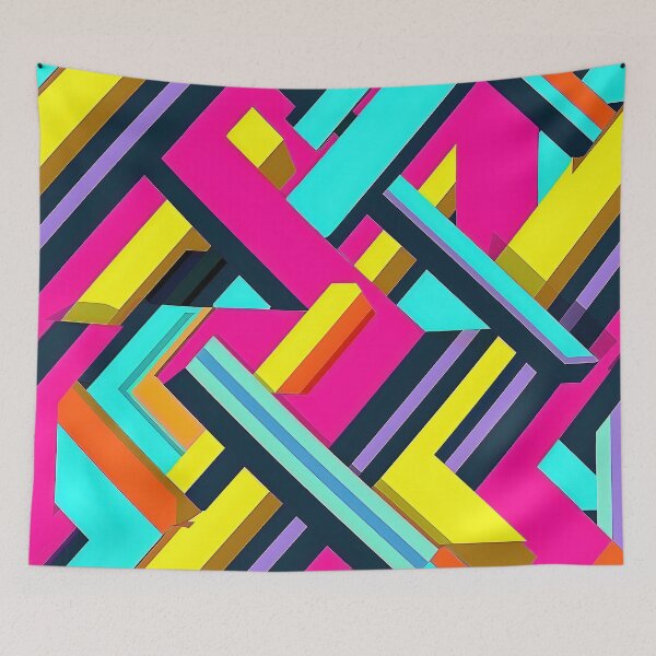 Item preview, Modernist Abstract Pattern of Intersecting Lines and Angular Shapes designed and sold by CheerForGoods.