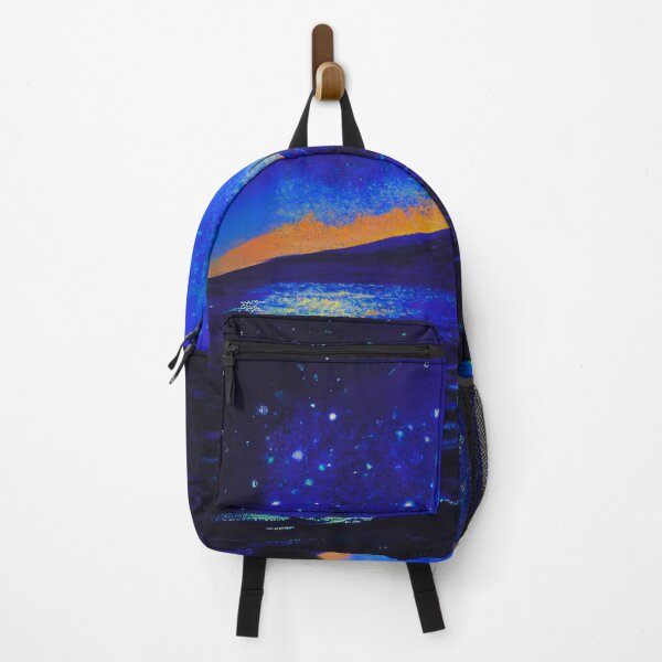 Item preview, The Starry Night of sea and fuji mountain with a full moon designed and sold by MerryCrown.