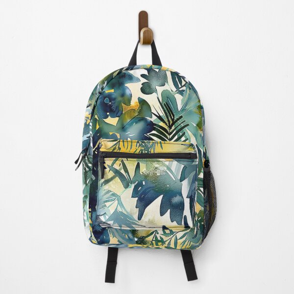 Item preview, Dreamlike Jungle Watercolor Pattern on Fabric  designed and sold by CheerForGoods.