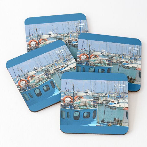 Item preview, Crete, Greece, Boats in the port of Chania designed and sold by studio838.