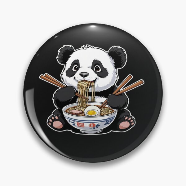 Item preview, Cute Panda Eating Noodles T-Shirt designed and sold by That90sGuyNZ.
