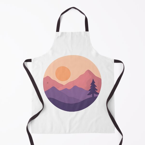 Item preview, Minimalist mountain landscape at sunset designed and sold by AlphaAutomation.
