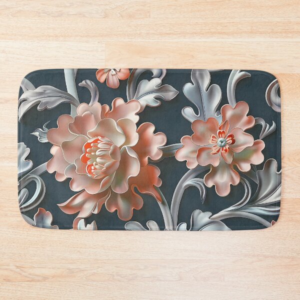 Item preview, Striking Chinese Silk Damask Exquisite Qing Dynasty inspired Floral  designed and sold by CheerForGoods.