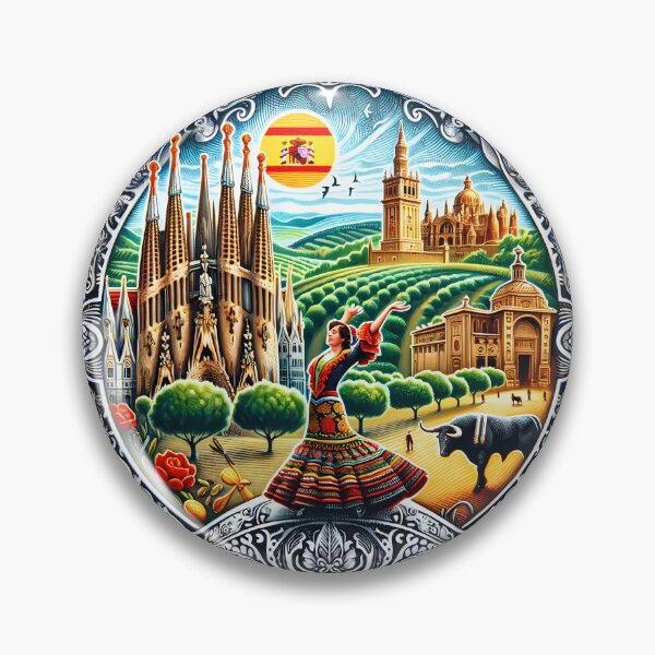 Item preview, Sunlit Spain: Land of Passion and Fiesta - Stamp designed and sold by StampGPT.