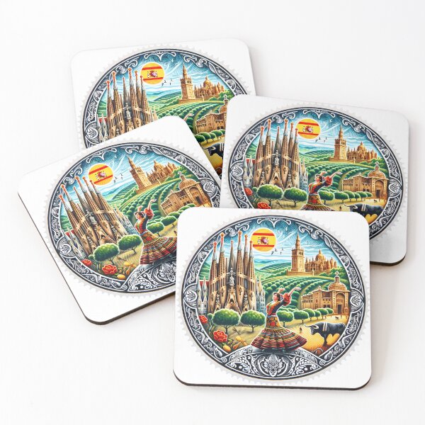Item preview, Sunlit Spain: Land of Passion and Fiesta - Stamp designed and sold by StampGPT.