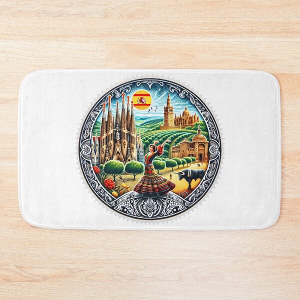 Item preview, Sunlit Spain: Land of Passion and Fiesta - Stamp designed and sold by StampGPT.