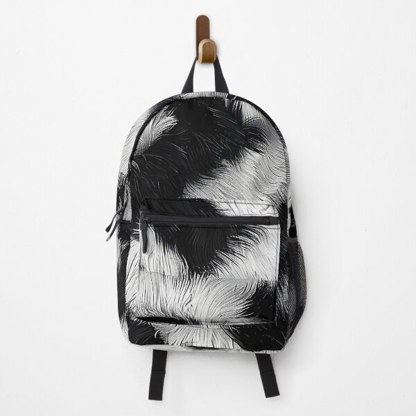 Item preview, Captivating Monochrome Fur Texture with Geometric Seamless Pattern designed and sold by CheerForGoods.