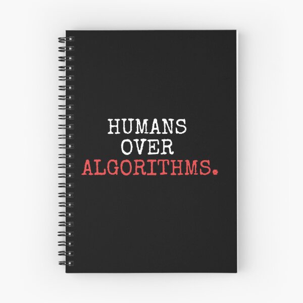 Item preview, Humans Over Algorithms – Bold Anti-Tech Statement designed and sold by GosiaArtGarden.
