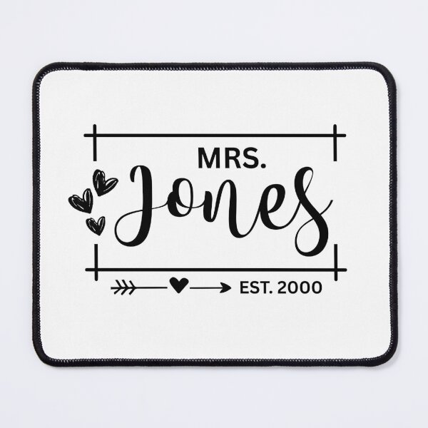 Item preview, Mrs. Jones Estimated 2000 - 25th Wedding Anniversary Gift for Her Wifey Women designed and sold by Mozaic Clothes.