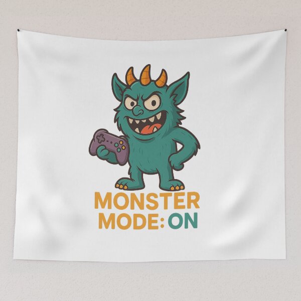 Item preview, Monster Mode: ON – Fierce Gamer Edition designed and sold by PastimeMastery.