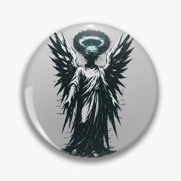 Artikelvorschau, Glitch Angel – Stachelige heilige Verzerrungskunst entworfen und verkauft von Shoot-The-Moon.