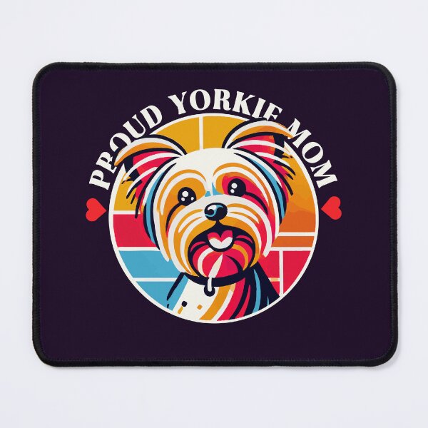 Item preview, Proud Yorkie Mom Colorful Pop Art Yorkshire Terrier Design designed and sold by Victor Shadehorn.