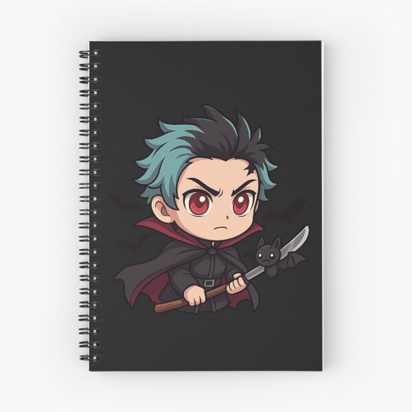 Item preview, Vampire Slasher – Fierce Chibi Anime Vampire with Katana designed and sold by ColorSplash123.