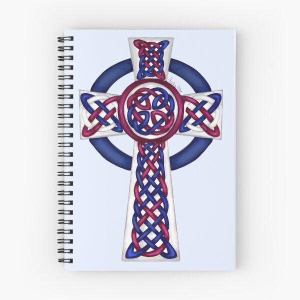 Item preview, Red White and Blue Celtic Cross designed and sold by Tres Corda Designs.