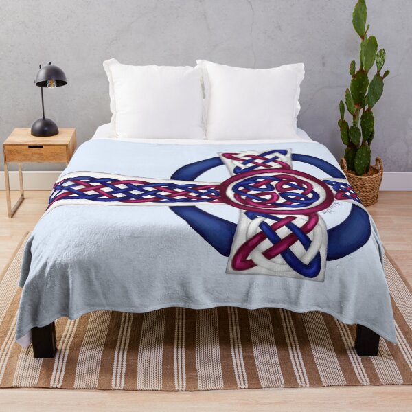 Item preview, Red White and Blue Celtic Cross designed and sold by Tres Corda Designs.