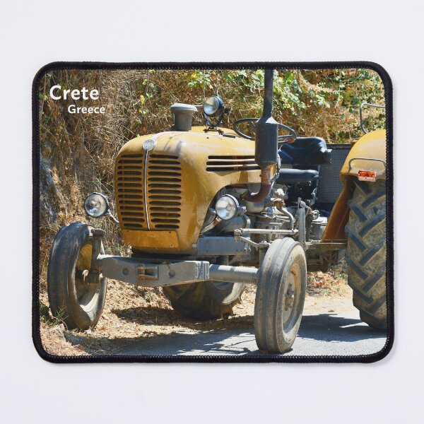 Item preview, Crete, Greece, Old tractor parked on a country road designed and sold by studio838.