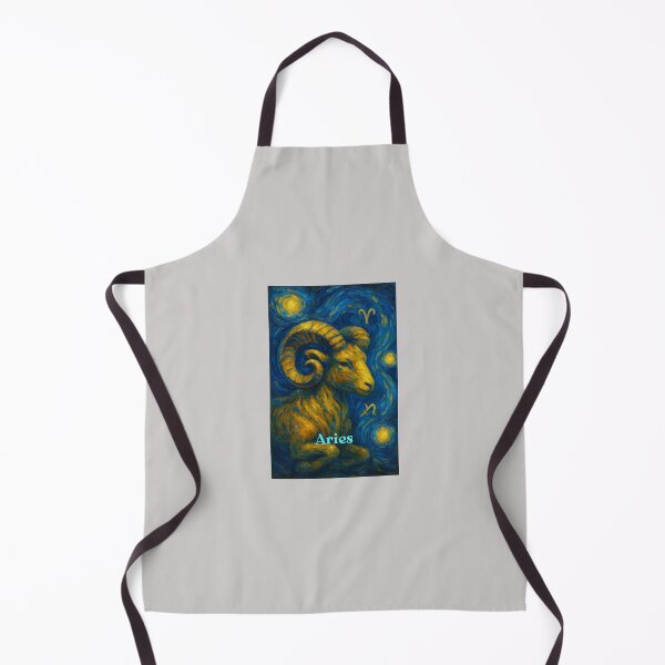 Item preview, Aries Zodiac Art – Van Gogh Style designed and sold by MIZIMSHOP.