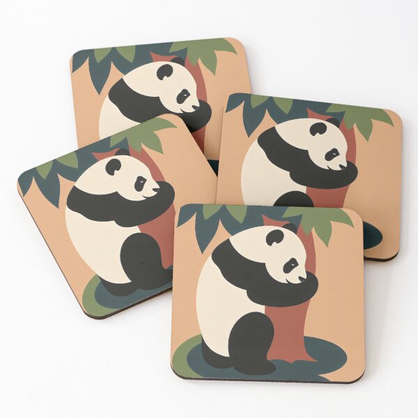 Item preview, Panda Hug – Vintage Zoo Poster Reimagined designed and sold by Shoot-The-Moon.