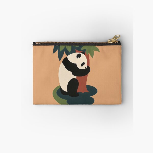 Item preview, Panda Hug – Vintage Zoo Poster Reimagined designed and sold by Shoot-The-Moon.