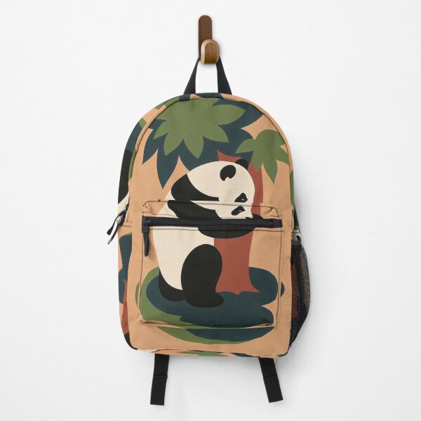 Item preview, Panda Hug – Vintage Zoo Poster Reimagined designed and sold by Shoot-The-Moon.