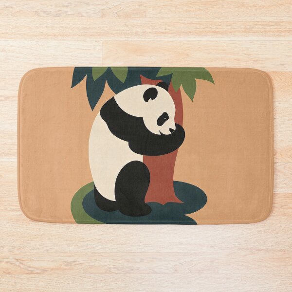 Item preview, Panda Hug – Vintage Zoo Poster Reimagined designed and sold by Shoot-The-Moon.