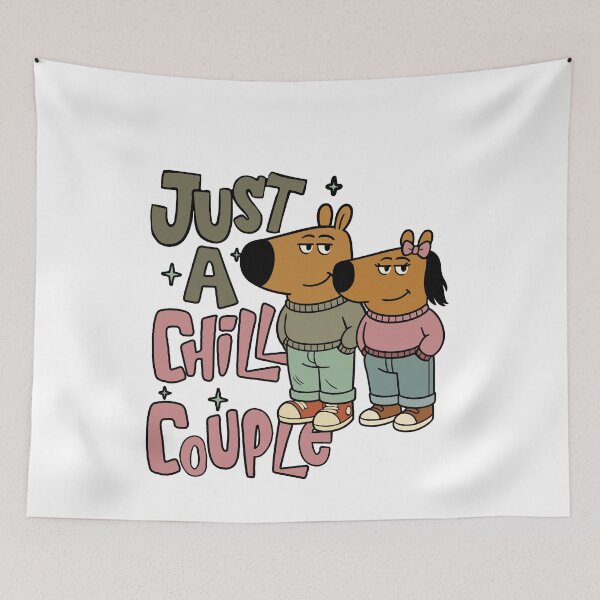 Item preview, Just a Chill Couple - Fun designed and sold by FarieArt.