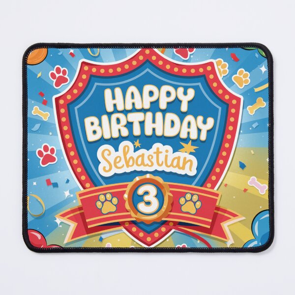 Item preview, Sebastian’s 3rd Birthday designed and sold by whatifsticks.