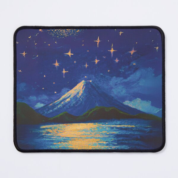 Item preview, The Starry Night with full moon of sea and fuji mountain designed and sold by MerryCrown.