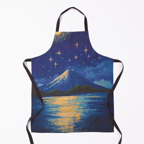 Item preview, The Starry Night with full moon of sea and fuji mountain designed and sold by MerryCrown.