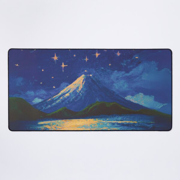 Item preview, The Starry Night with full moon of sea and fuji mountain designed and sold by MerryCrown.