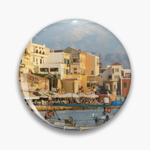 Item preview, Chania, Crete, Greece, Boats in the port of Chania designed and sold by studio838.