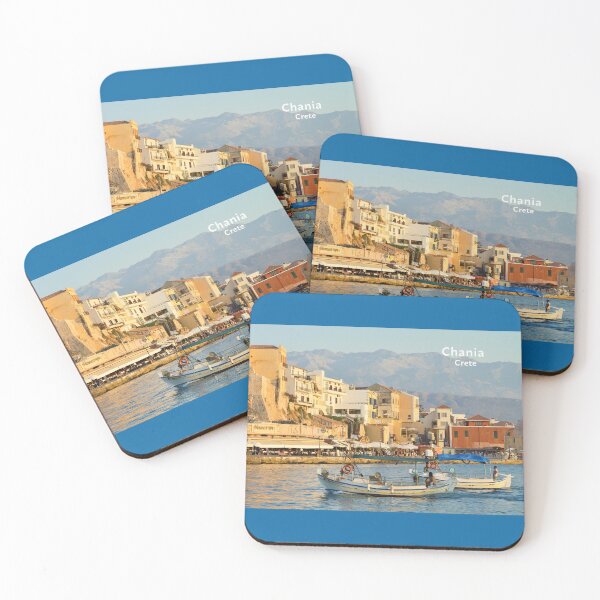 Item preview, Chania, Crete, Greece, Boats in the port of Chania designed and sold by studio838.
