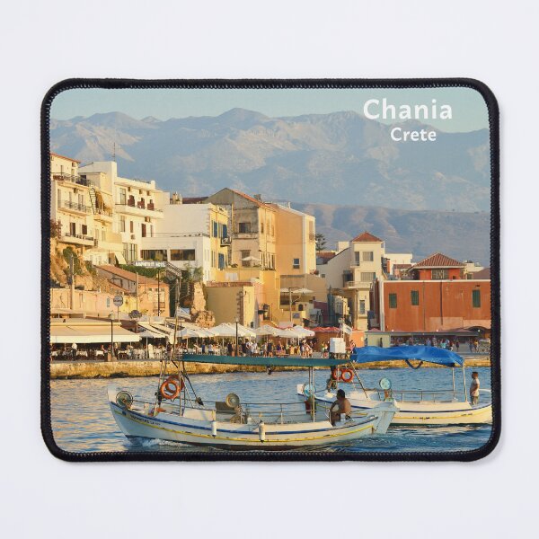 Item preview, Chania, Crete, Greece, Boats in the port of Chania designed and sold by studio838.
