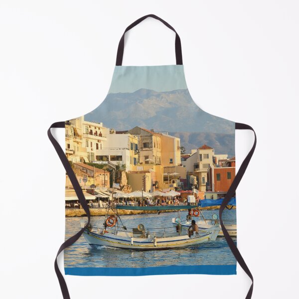 Item preview, Chania, Crete, Greece, Boats in the port of Chania designed and sold by studio838.
