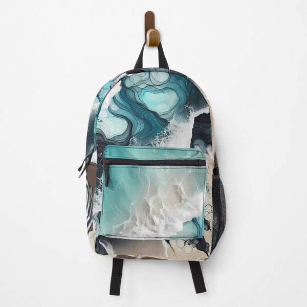 Item preview, Teal ink spill designed and sold by Vibranta Studio.