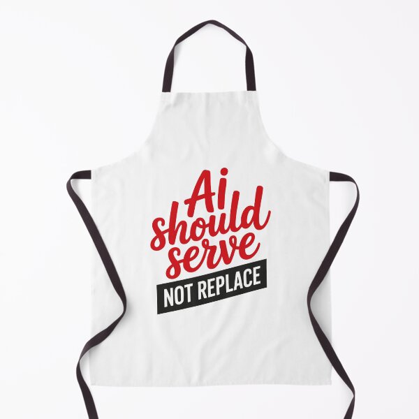 Item preview, AI Should Serve, Not Replace – Ethical Tech Slogan designed and sold by GosiaArtGarden.