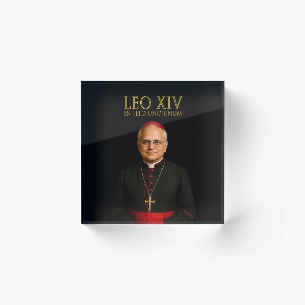 Aperçu de l'œuvre Pape Léon XIV – In Illo Uno Unum créée et vendue par SteadyRolling.